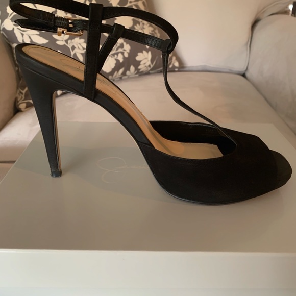 Jessica Simpson Black Suede Stilettos - Picture 4 of 5